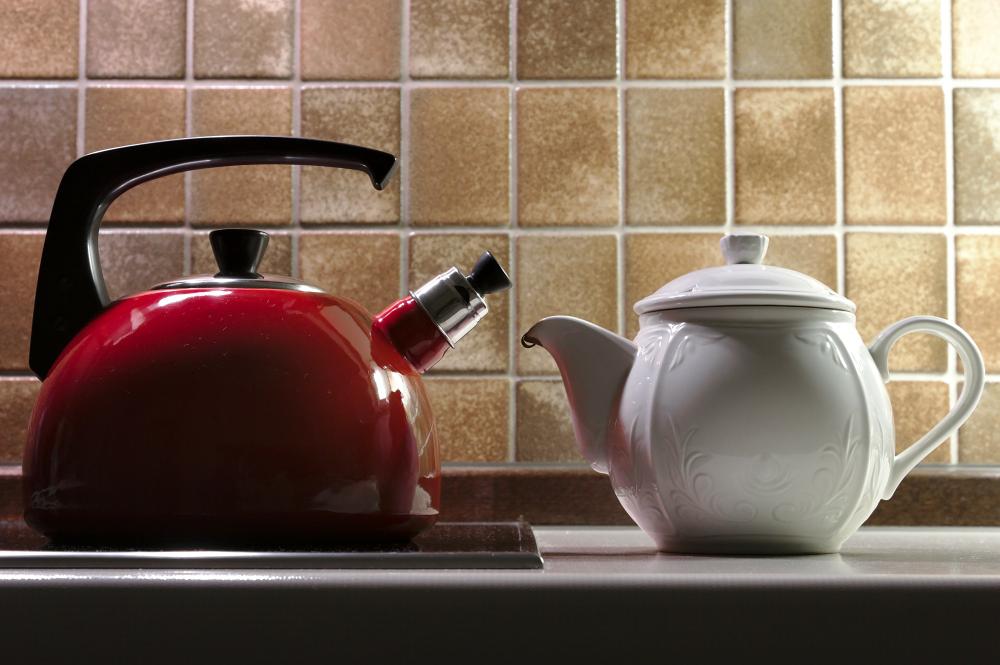 Kettle and teapot